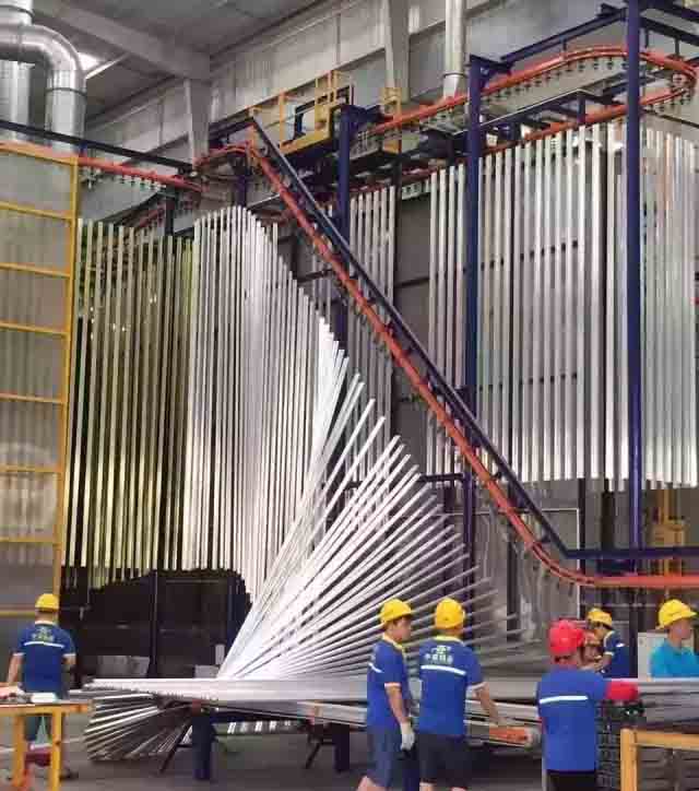 鋁型材定制開模鋁型材立式噴涂